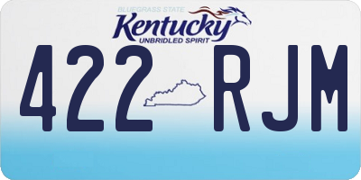 KY license plate 422RJM