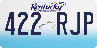 KY license plate 422RJP