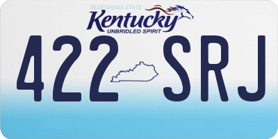 KY license plate 422SRJ