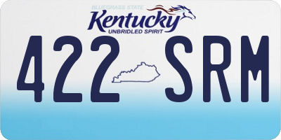 KY license plate 422SRM