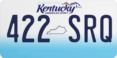 KY license plate 422SRQ