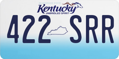 KY license plate 422SRR