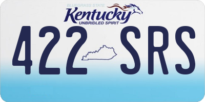 KY license plate 422SRS