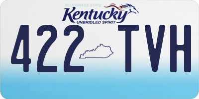 KY license plate 422TVH