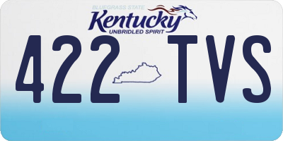 KY license plate 422TVS
