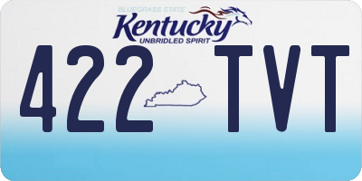KY license plate 422TVT