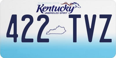 KY license plate 422TVZ