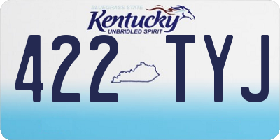 KY license plate 422TYJ