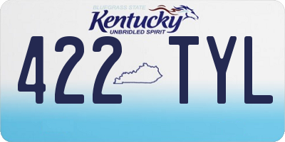 KY license plate 422TYL