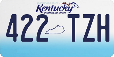 KY license plate 422TZH