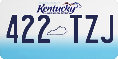 KY license plate 422TZJ