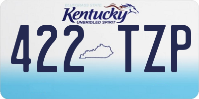 KY license plate 422TZP