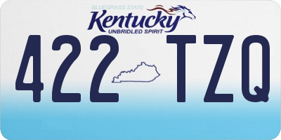 KY license plate 422TZQ