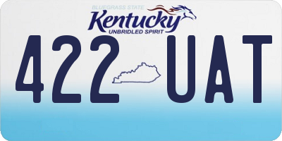KY license plate 422UAT