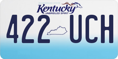 KY license plate 422UCH