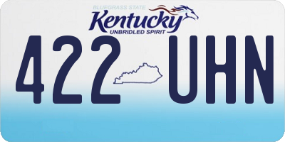 KY license plate 422UHN