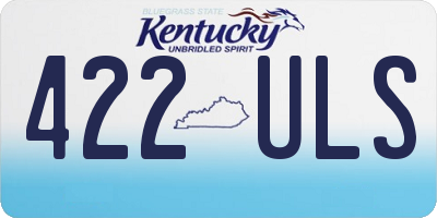 KY license plate 422ULS