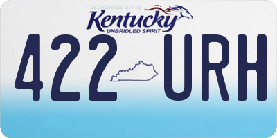 KY license plate 422URH