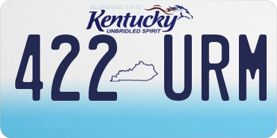 KY license plate 422URM