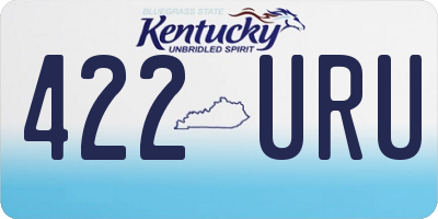 KY license plate 422URU