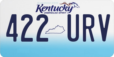 KY license plate 422URV