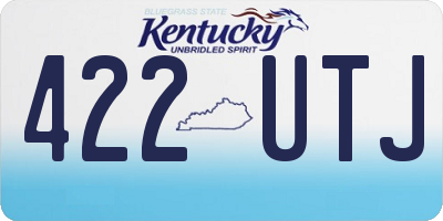 KY license plate 422UTJ