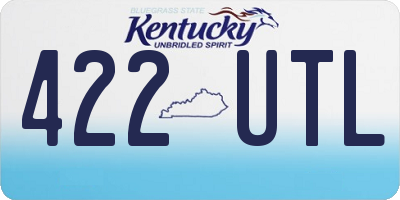 KY license plate 422UTL