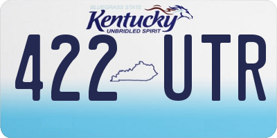 KY license plate 422UTR