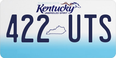 KY license plate 422UTS
