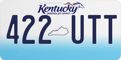 KY license plate 422UTT