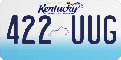 KY license plate 422UUG