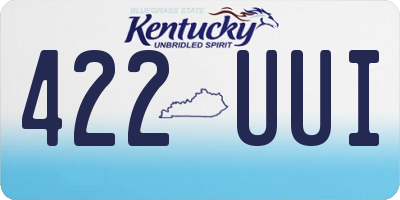KY license plate 422UUI