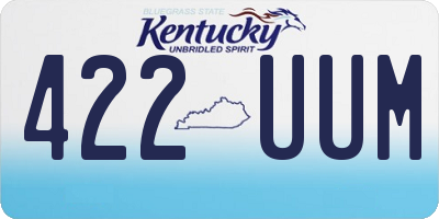KY license plate 422UUM