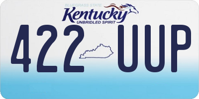 KY license plate 422UUP