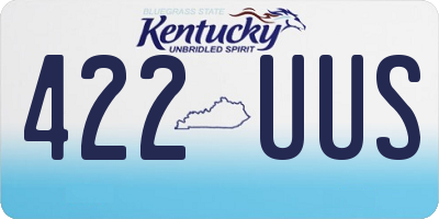 KY license plate 422UUS