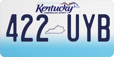 KY license plate 422UYB