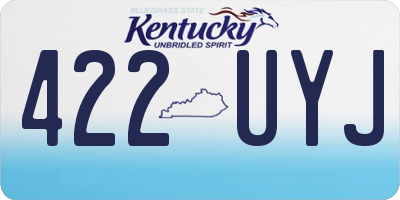 KY license plate 422UYJ