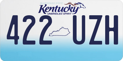 KY license plate 422UZH