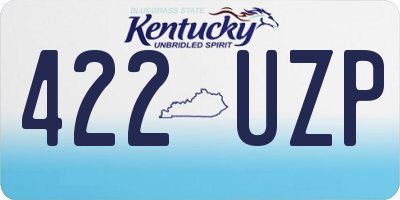 KY license plate 422UZP