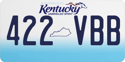 KY license plate 422VBB