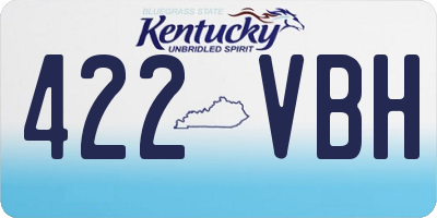 KY license plate 422VBH