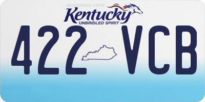 KY license plate 422VCB