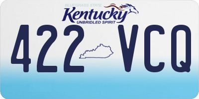 KY license plate 422VCQ