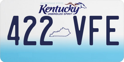 KY license plate 422VFE