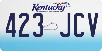 KY license plate 423JCV