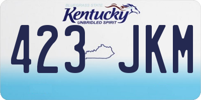 KY license plate 423JKM