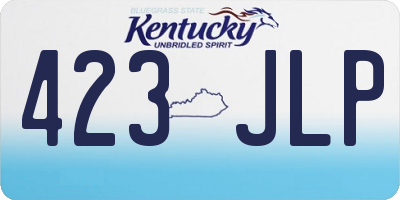 KY license plate 423JLP