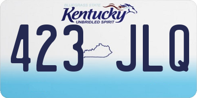 KY license plate 423JLQ