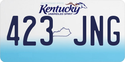 KY license plate 423JNG