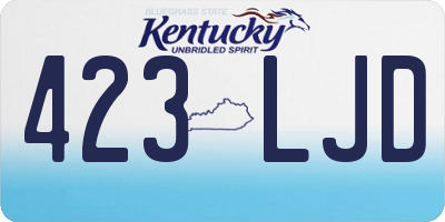 KY license plate 423LJD